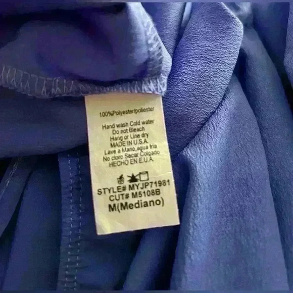 NWT- My Beloved Jumpsuit-Size Medium-Blue - Picture 3 of 9